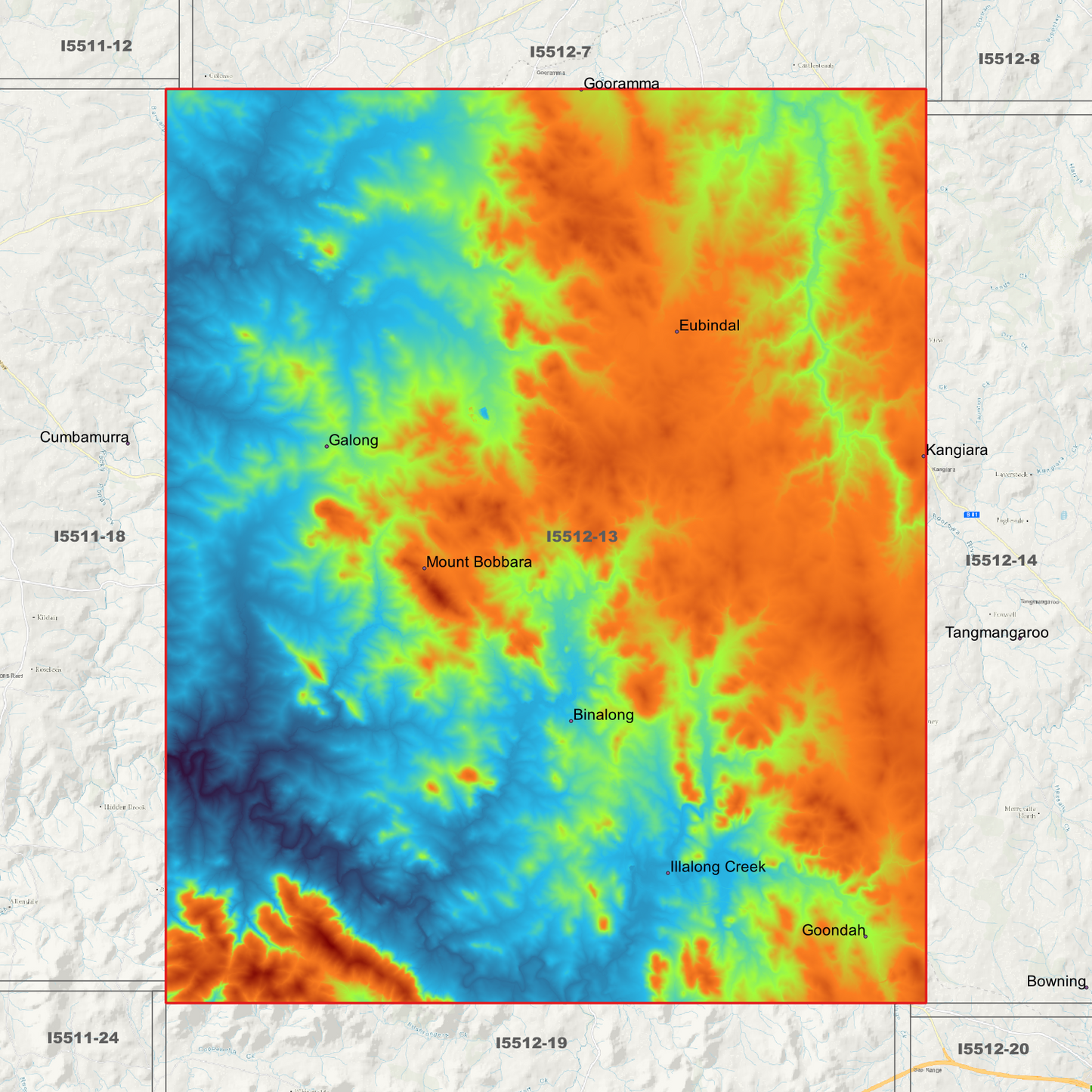 Binalong 1m & 5m Digital Elevation Models (I5512-13)