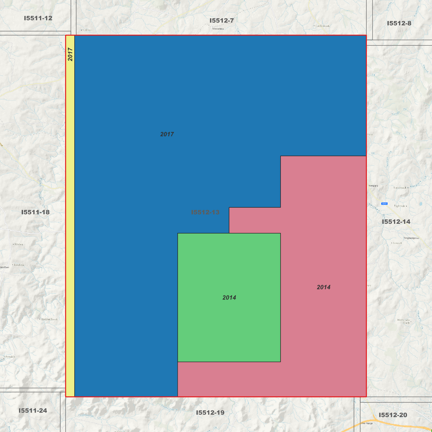 Binalong 1m & 5m Digital Elevation Models (I5512-13)