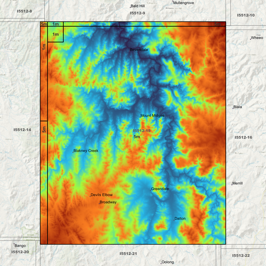 Dalton 5m Digital Elevation Models (I5512-15)