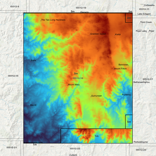 Grabben Gullen 1m & 5m Digital Elevation Models (I5512-16)