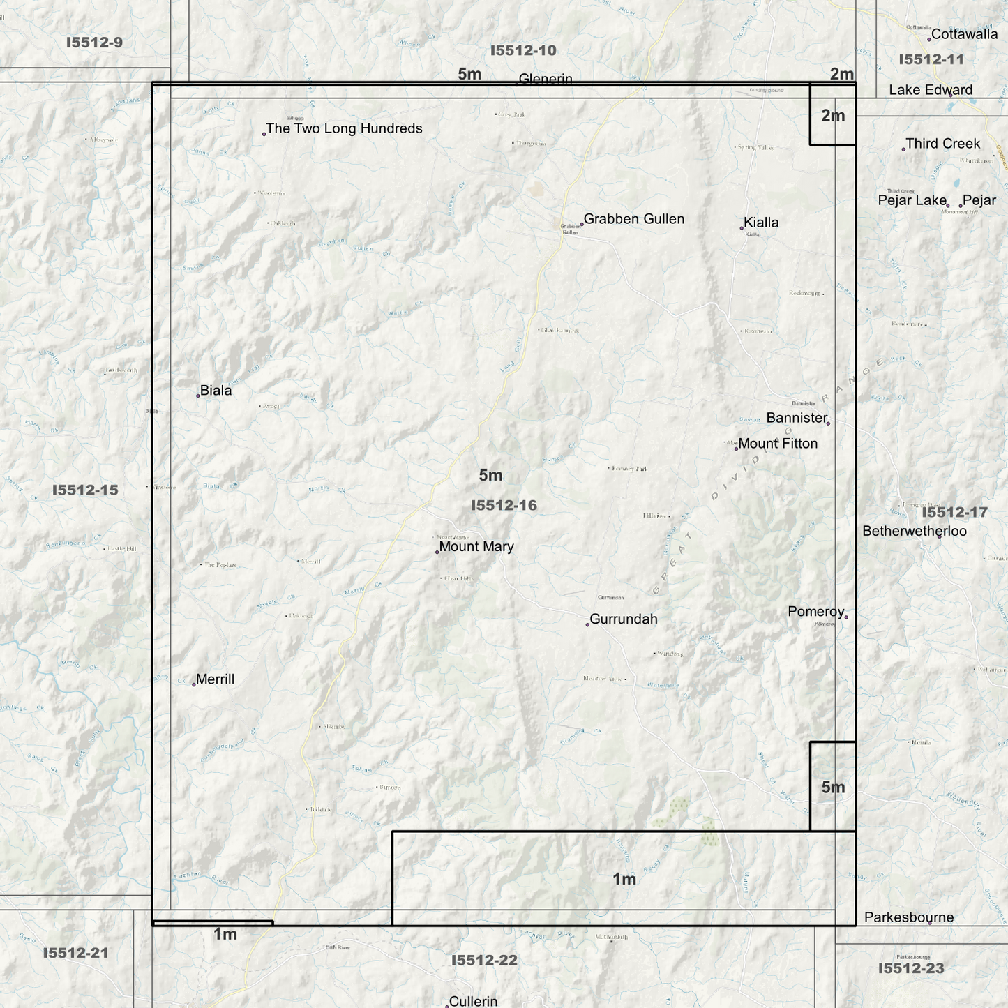 Grabben Gullen 1m & 5m Digital Elevation Models (I5512-16)