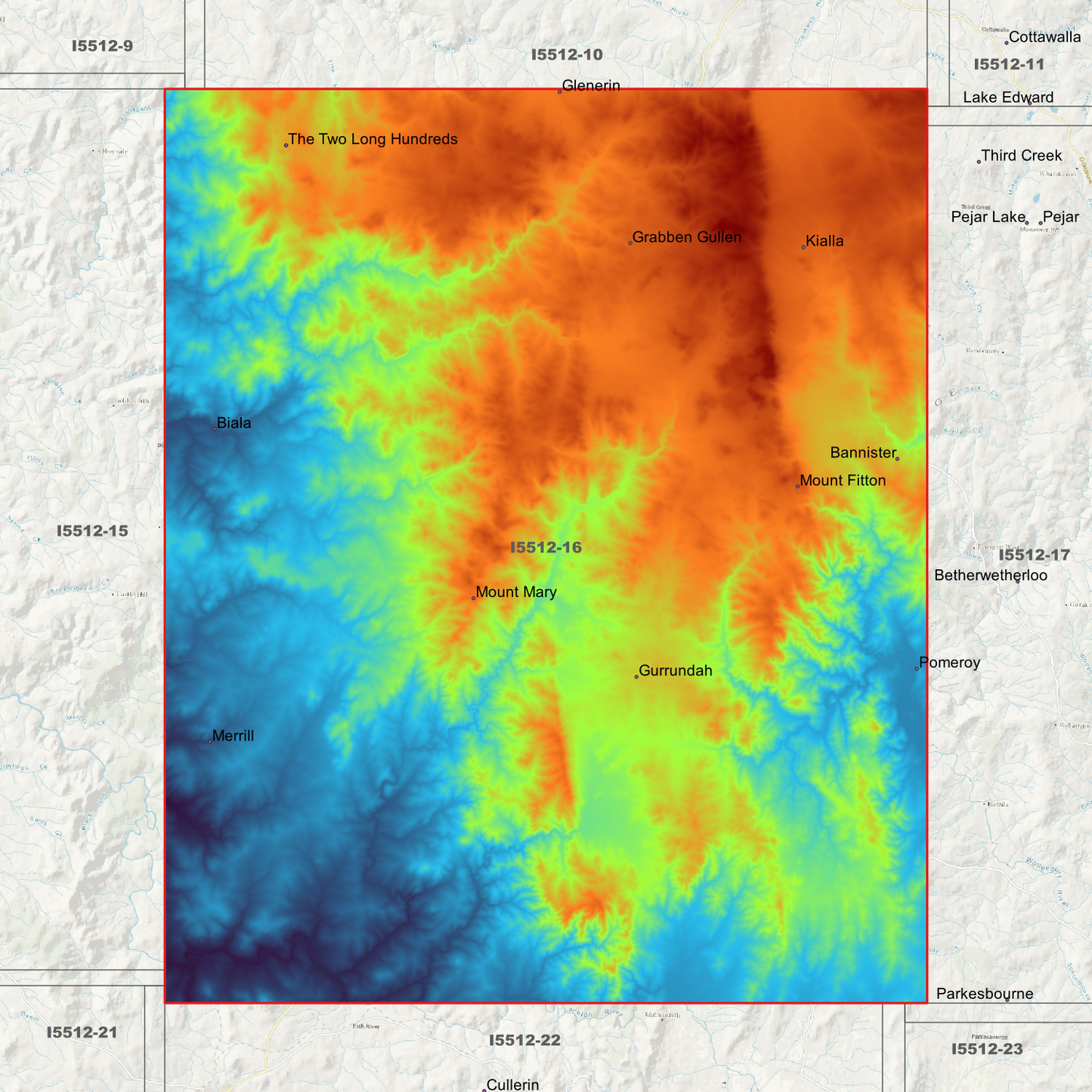 Grabben Gullen 1m & 5m Digital Elevation Models (I5512-16)