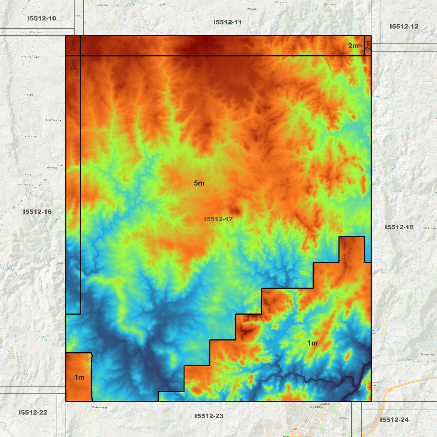 Pejar 1m & 5m Digital Elevation Models (I5512-17)
