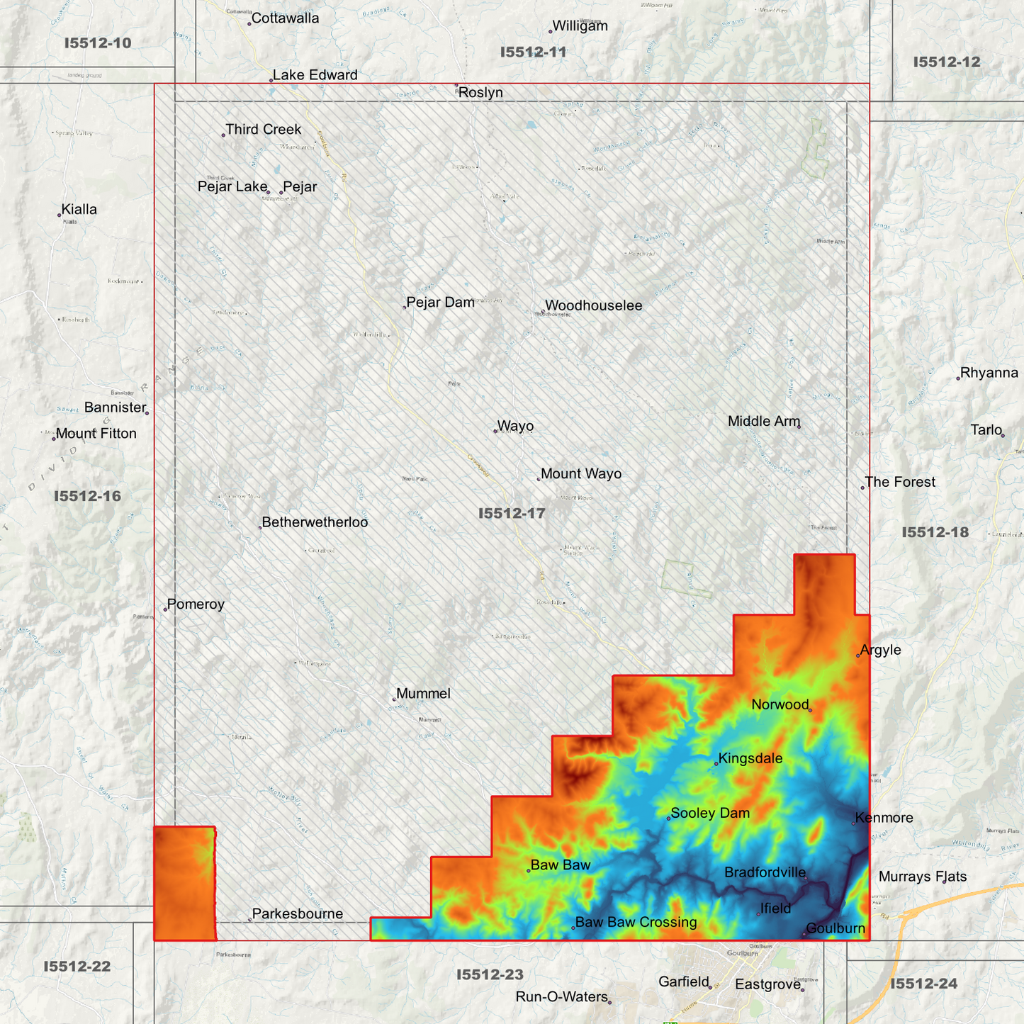 Pejar 1m & 5m Digital Elevation Models (I5512-17)