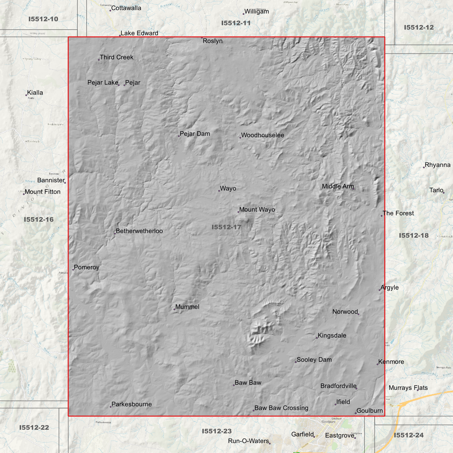 Pejar 1m & 5m Digital Elevation Models (I5512-17)