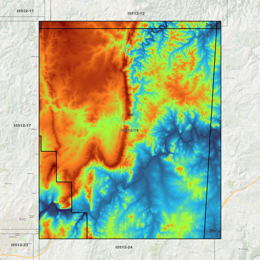 Marulan 1m & 5m Digital Elevation Models (I5512-18)