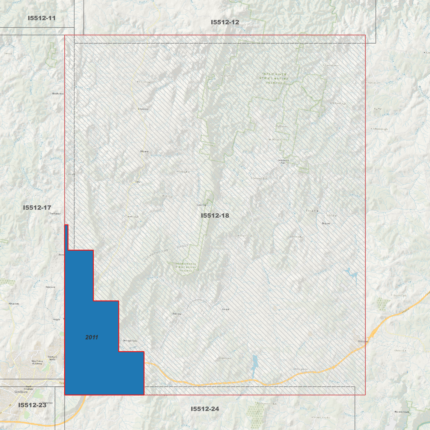 Marulan 1m & 5m Digital Elevation Models (I5512-18)