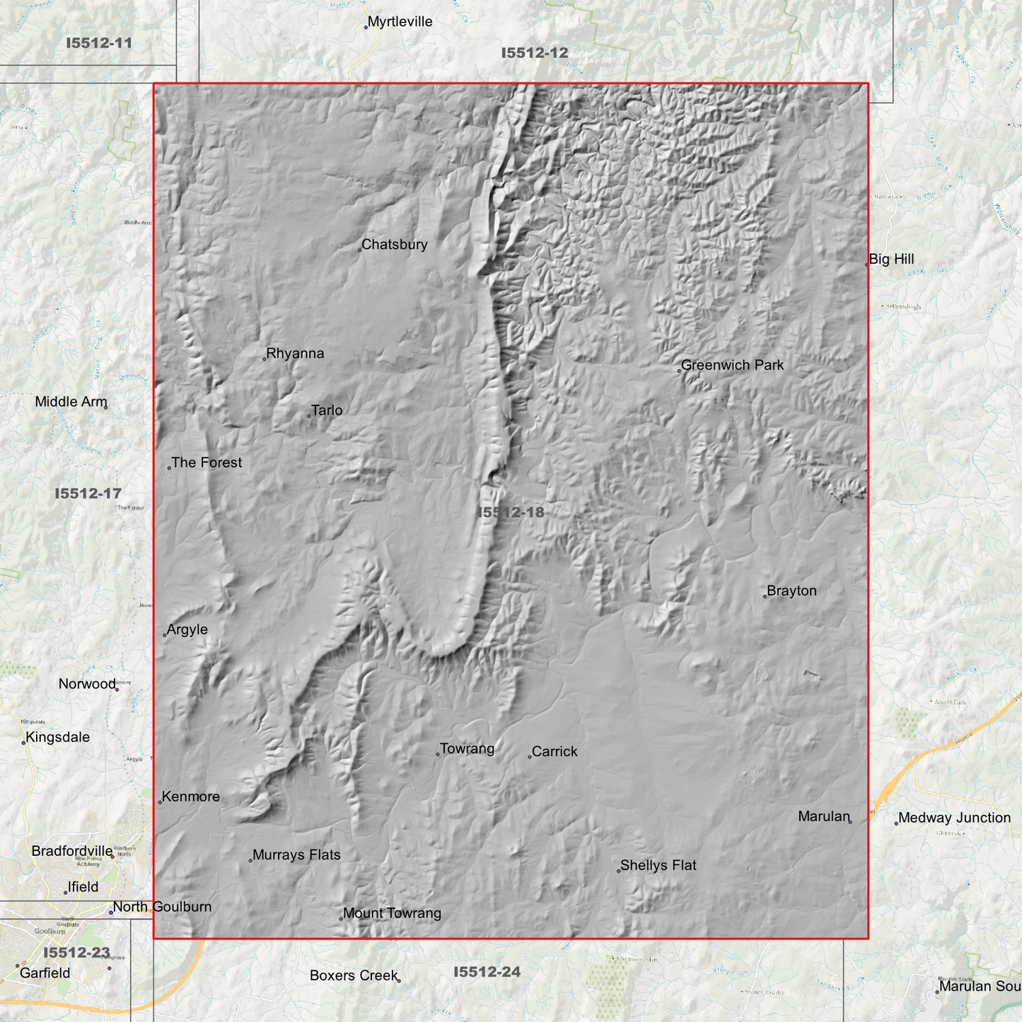 Marulan 1m & 5m Digital Elevation Models (I5512-18)
