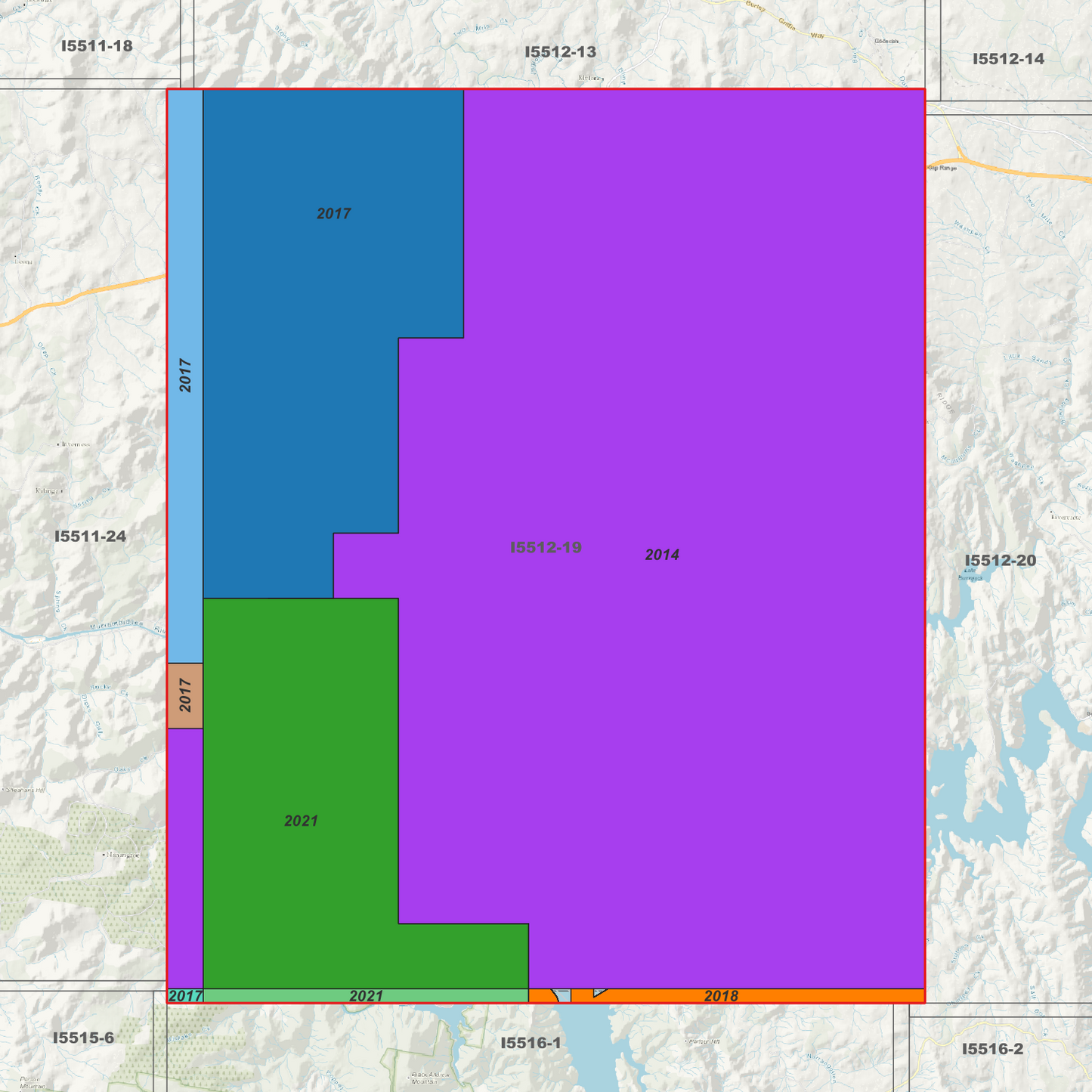 Bookham 1m & 5m Digital Elevation Models (I5512-19)