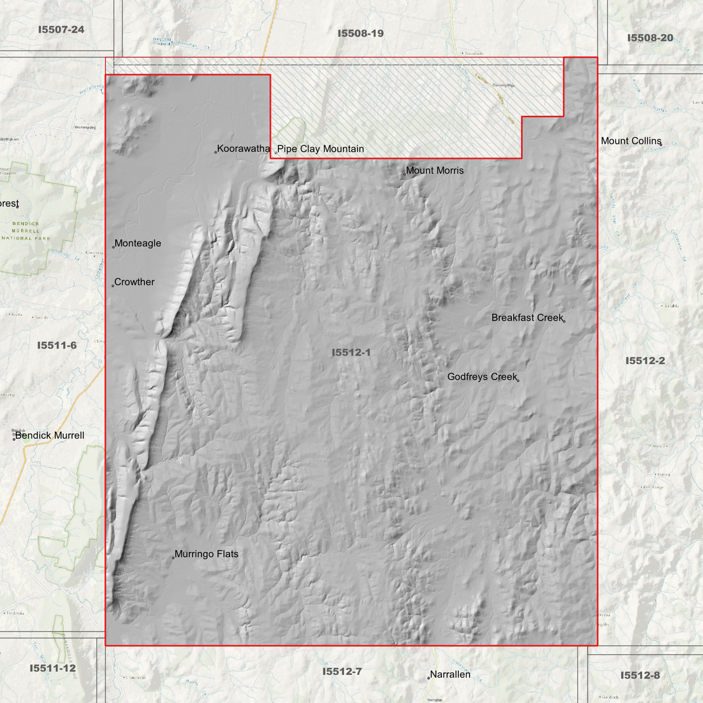 Koorawatha 1m & 5m Digital Elevation Models (I5512-1)