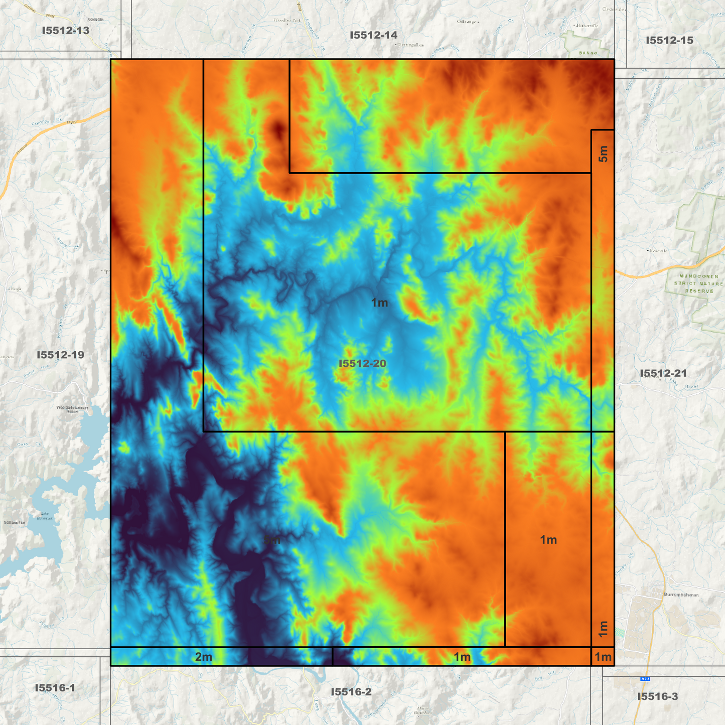 Yass 1m & 5m Digital Elevation Models (I5512-20)
