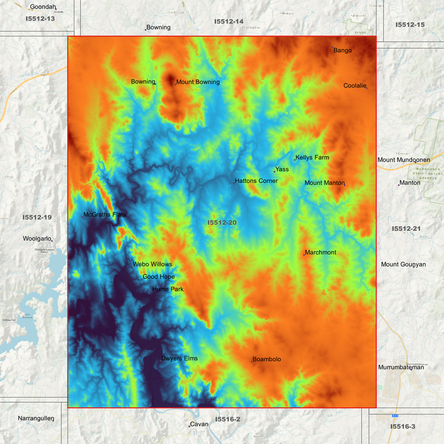 Yass 1m & 5m Digital Elevation Models (I5512-20)