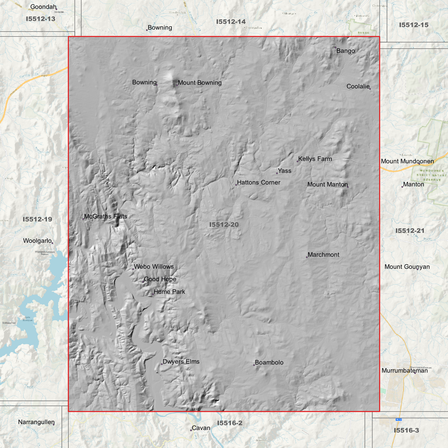 Yass 1m & 5m Digital Elevation Models (I5512-20)