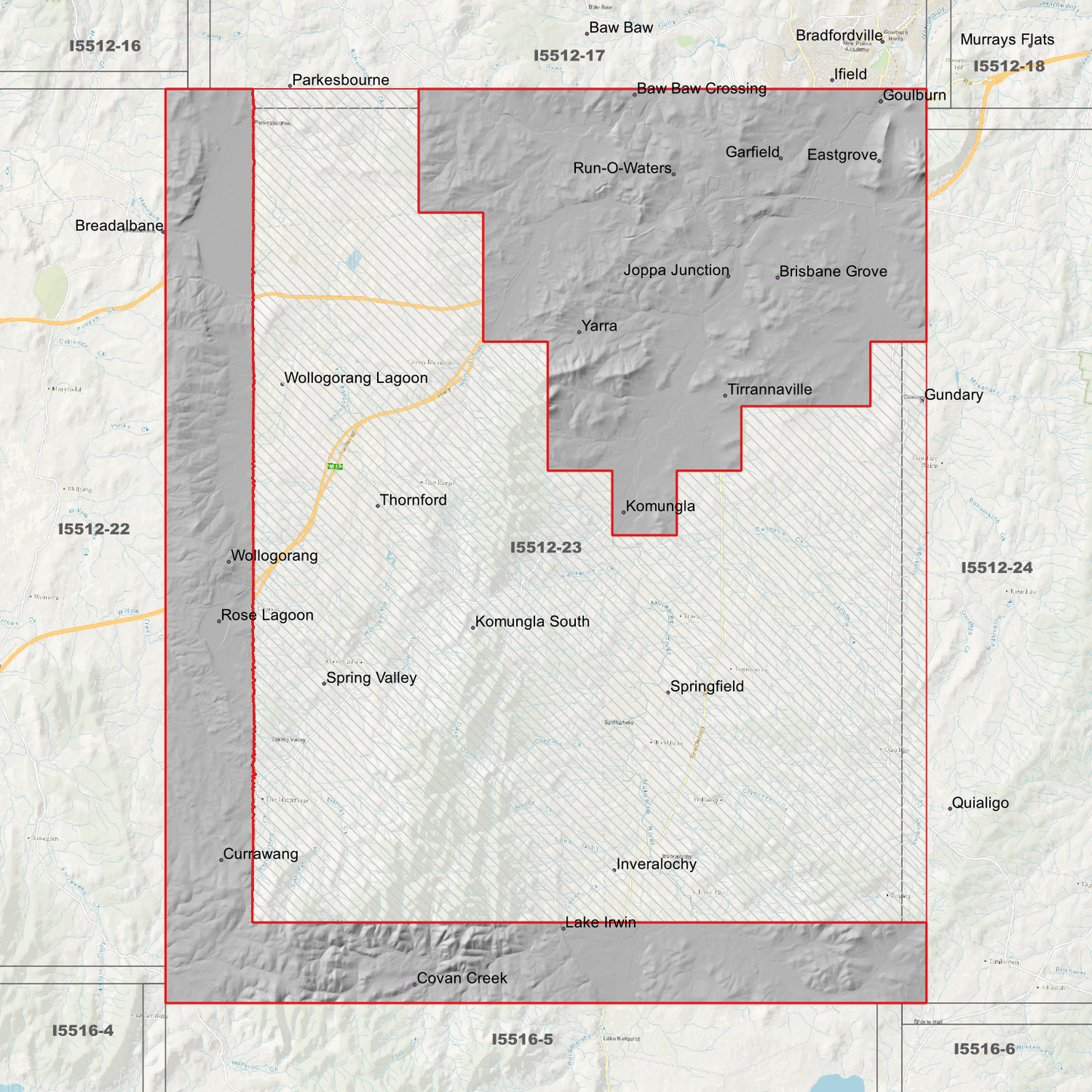 Goulburn 1m & 5m Digital Elevation Models (I5512-23)