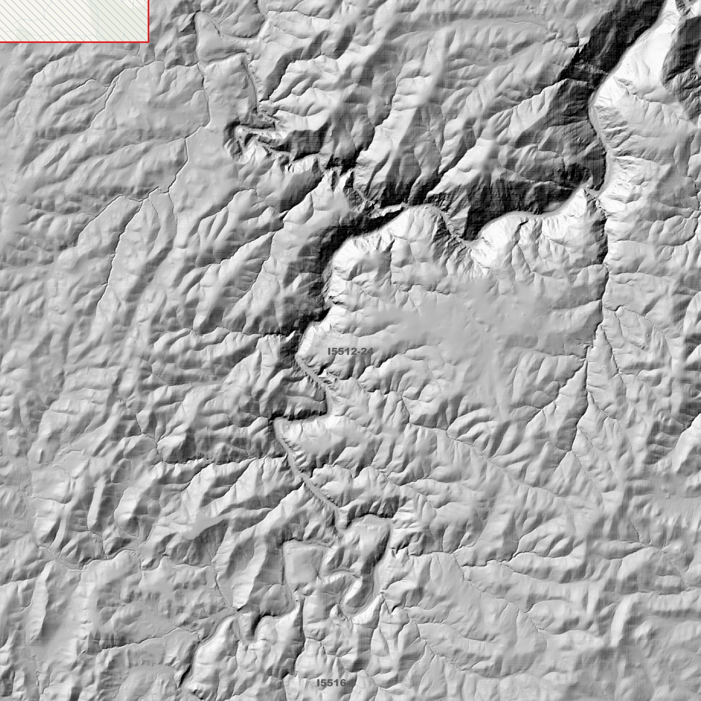 Bungonia 1m, 2m & 5m Digital Elevation Models (I5512-24)