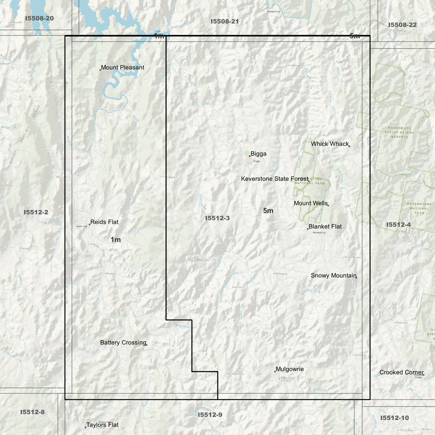 Bigga 1m & 5m Digital Elevation Models (I5512-3)