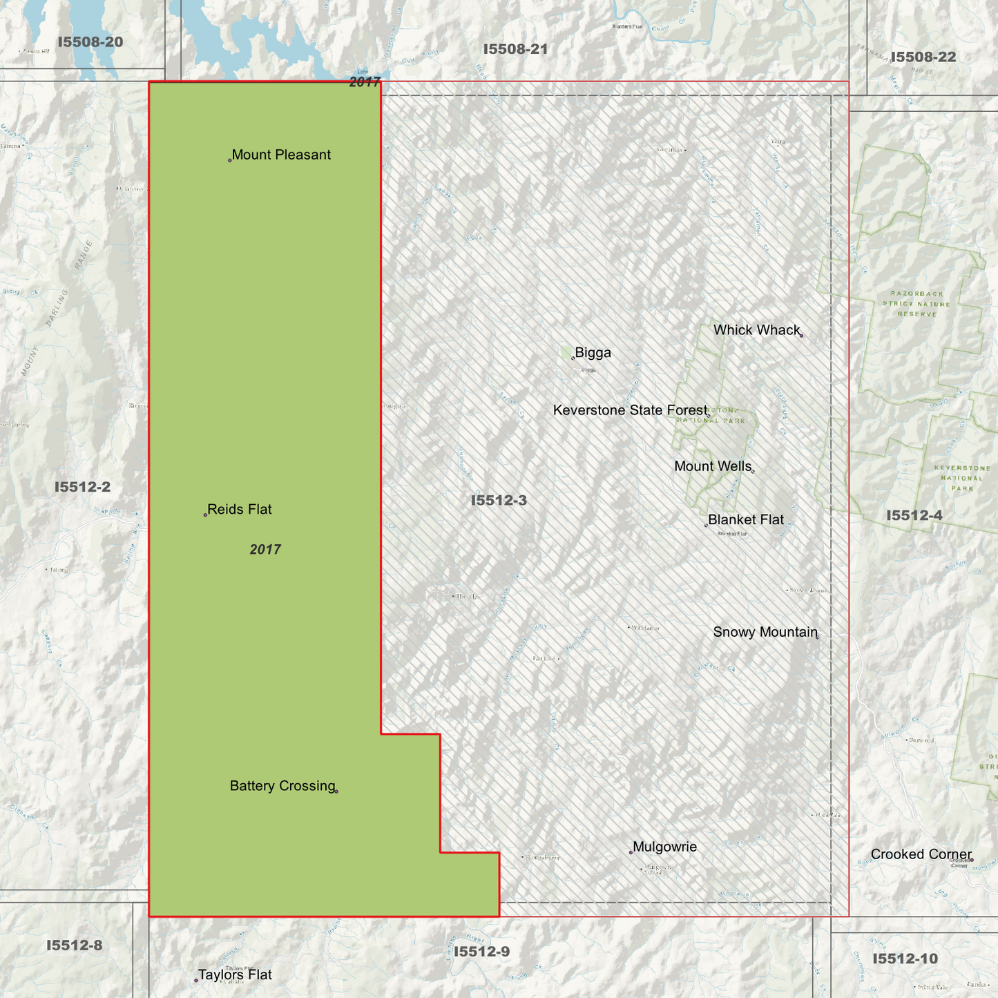 Bigga 1m & 5m Digital Elevation Models (I5512-3)