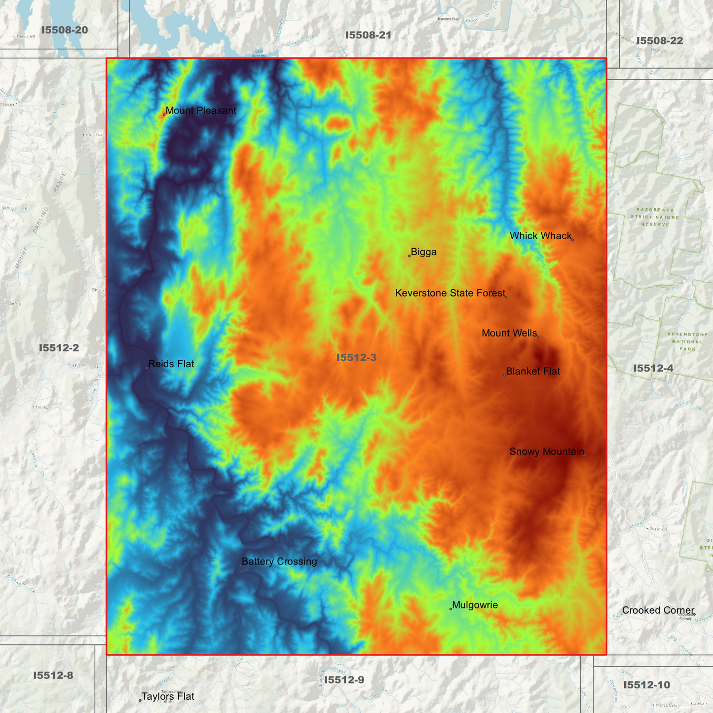 Bigga 1m & 5m Digital Elevation Models (I5512-3)