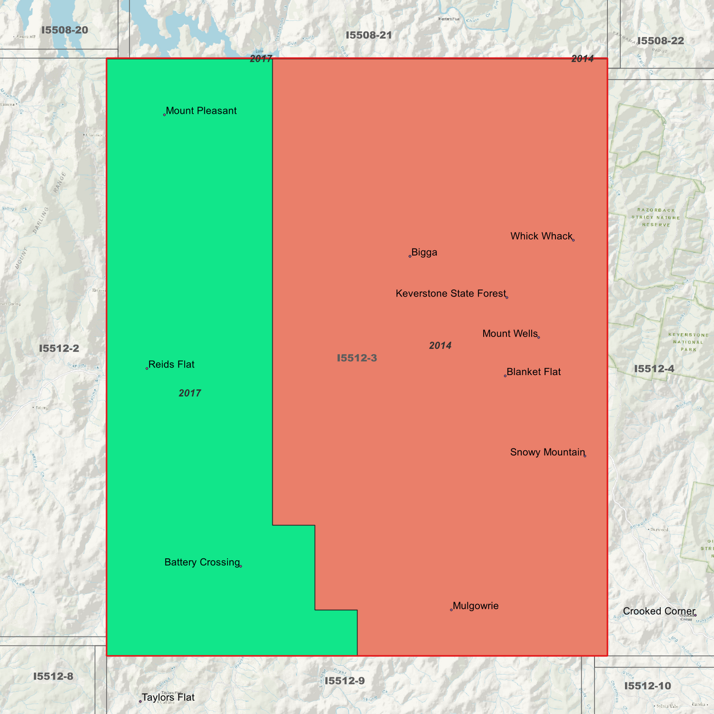 Bigga 1m & 5m Digital Elevation Models (I5512-3)