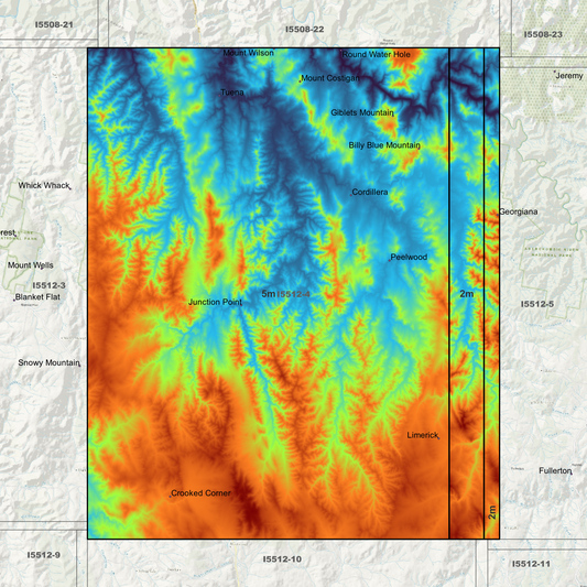 Tuena 2m & 5m Digital Elevation Models (I5512-4)