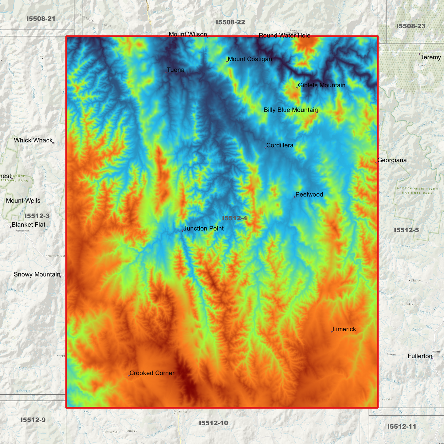 Tuena 2m & 5m Digital Elevation Models (I5512-4)