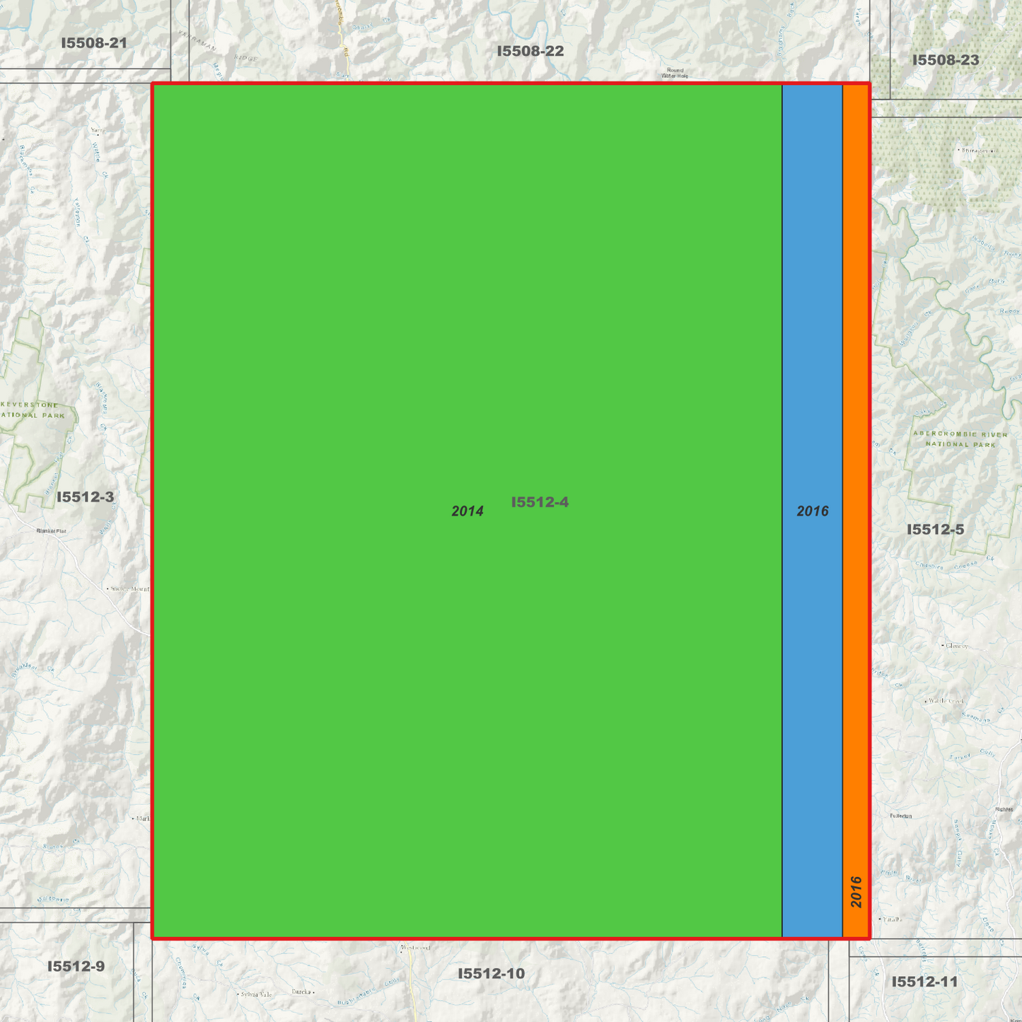 Tuena 2m & 5m Digital Elevation Models (I5512-4)