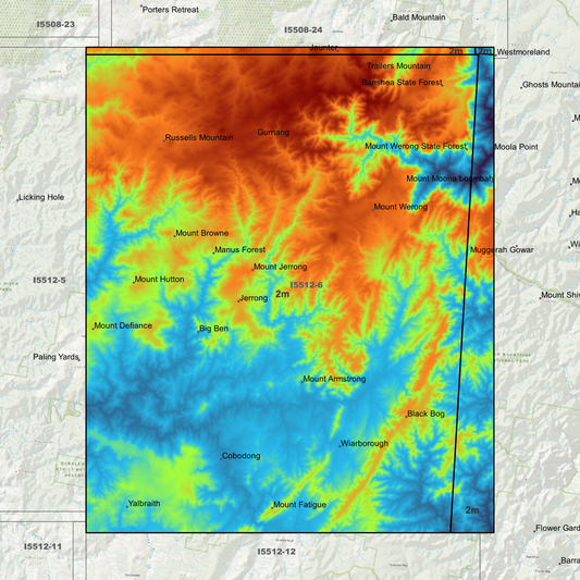Jerrong 2m Digital Elevation Models (I5512-6)