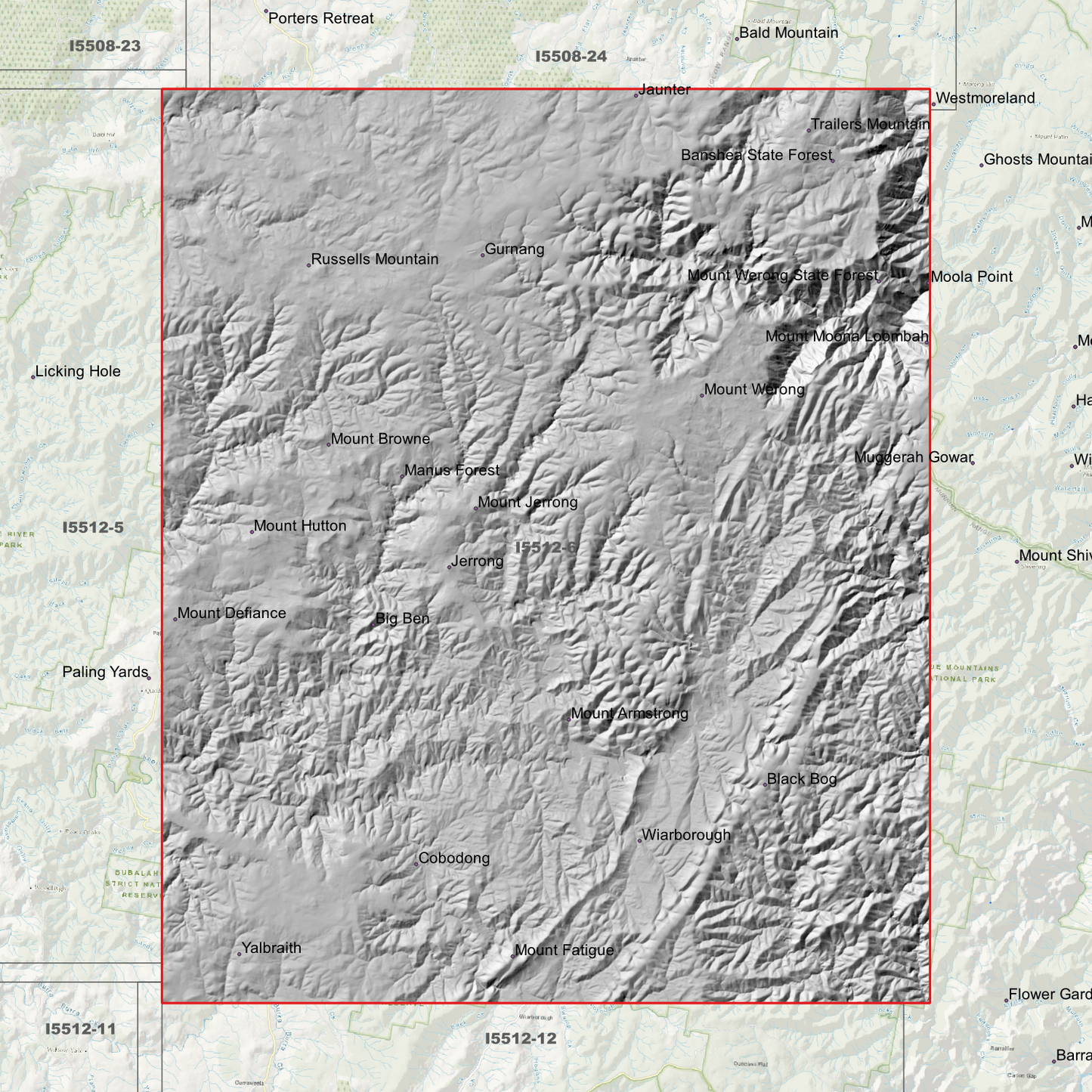 Jerrong 2m Digital Elevation Models (I5512-6)
