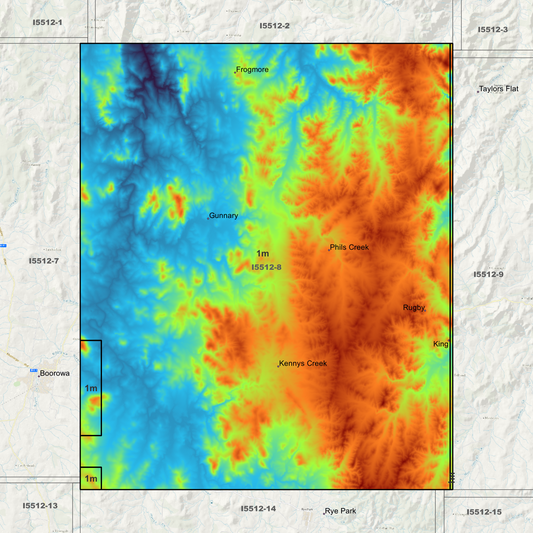 Rugby 1m Digital Elevation Models (I5512-8)