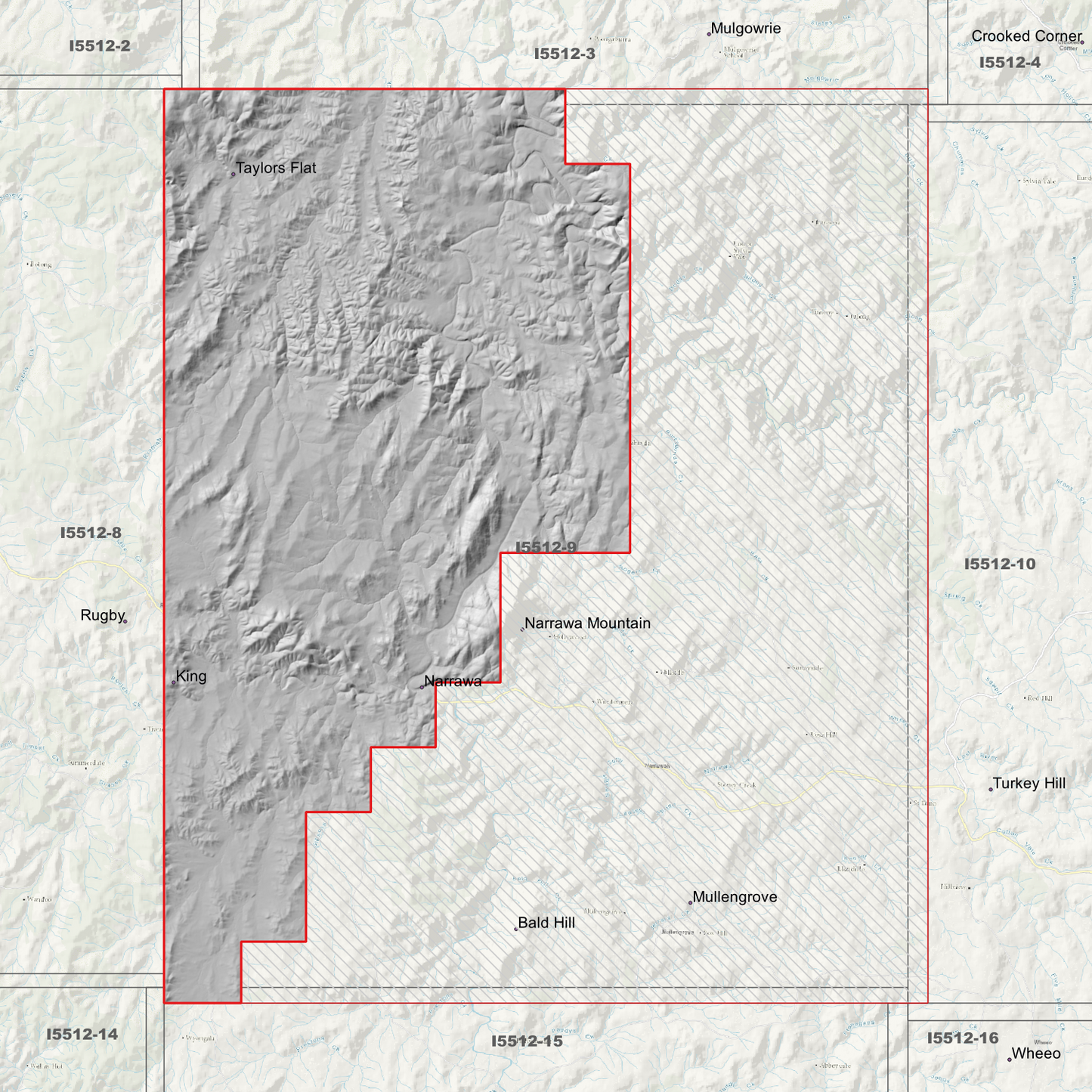 Narrawa 1m & 5m Digital Elevation Models (I5512-9)