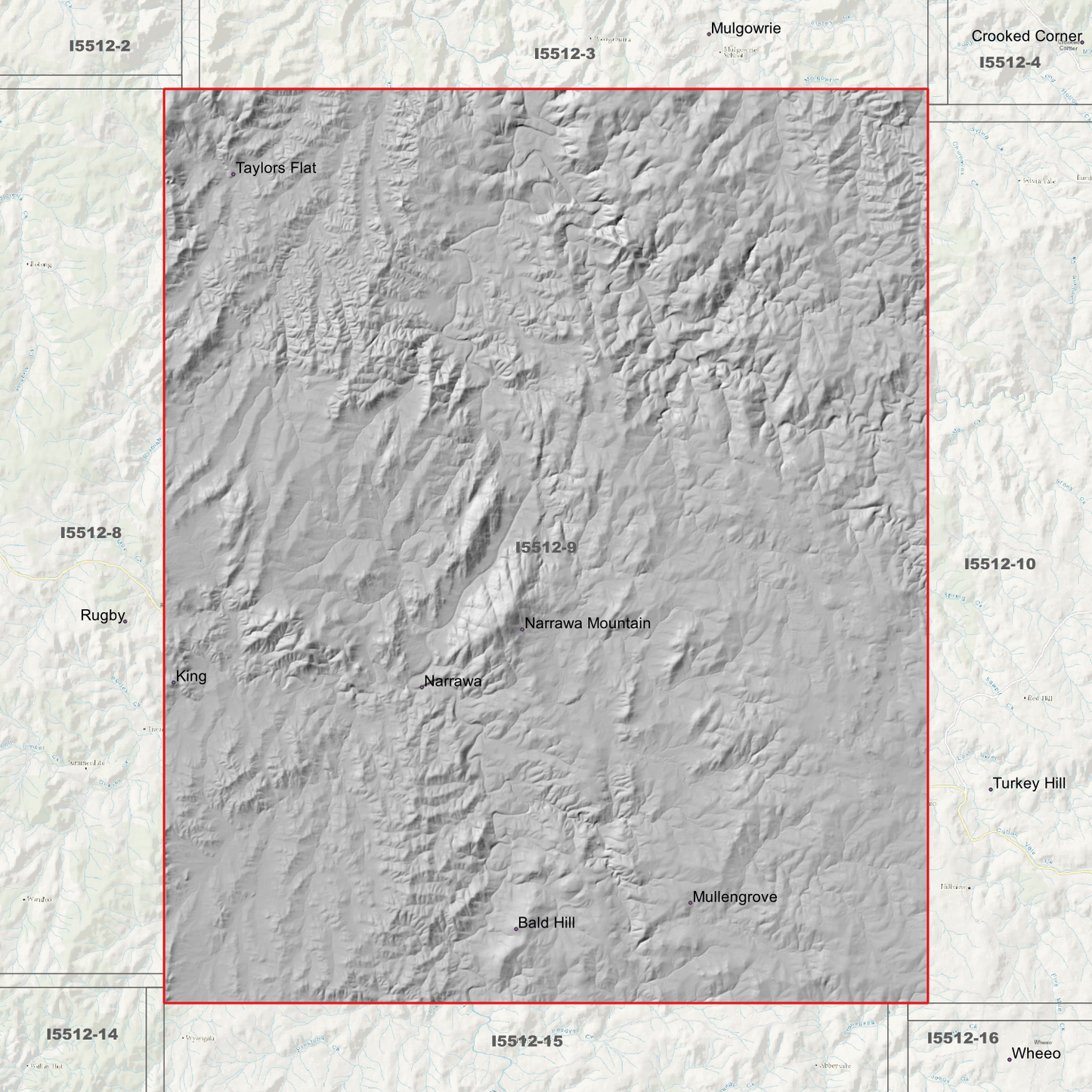 Narrawa 1m & 5m Digital Elevation Models (I5512-9)