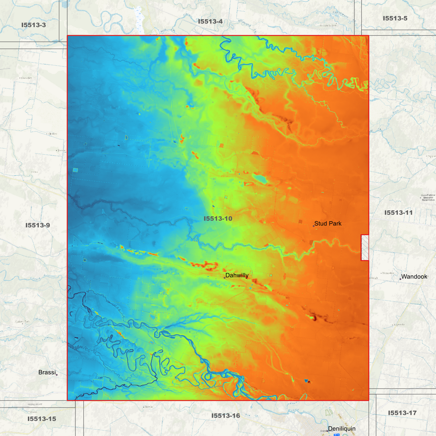 Dahwilly 1m & 2m Digital Elevation Models (I5513-10)