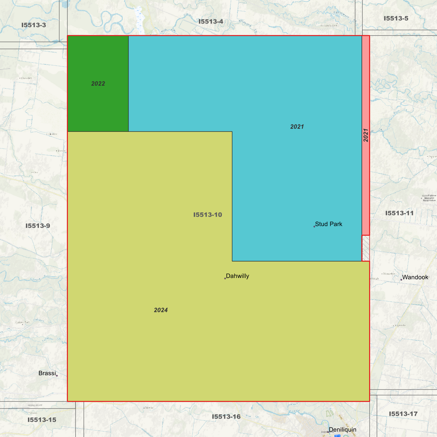 Dahwilly 1m & 2m Digital Elevation Models (I5513-10)