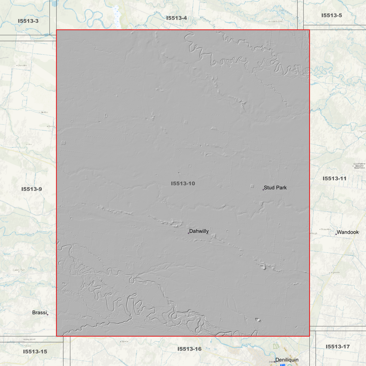 Dahwilly 1m & 2m Digital Elevation Models (I5513-10)