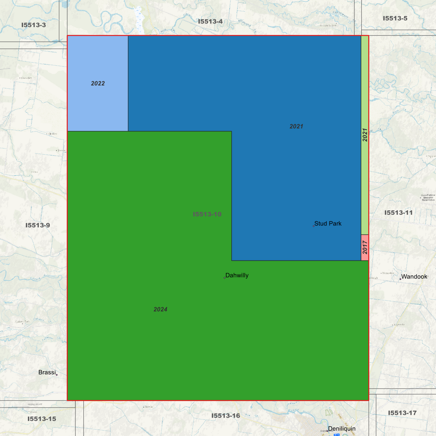 Dahwilly 1m & 2m Digital Elevation Models (I5513-10)