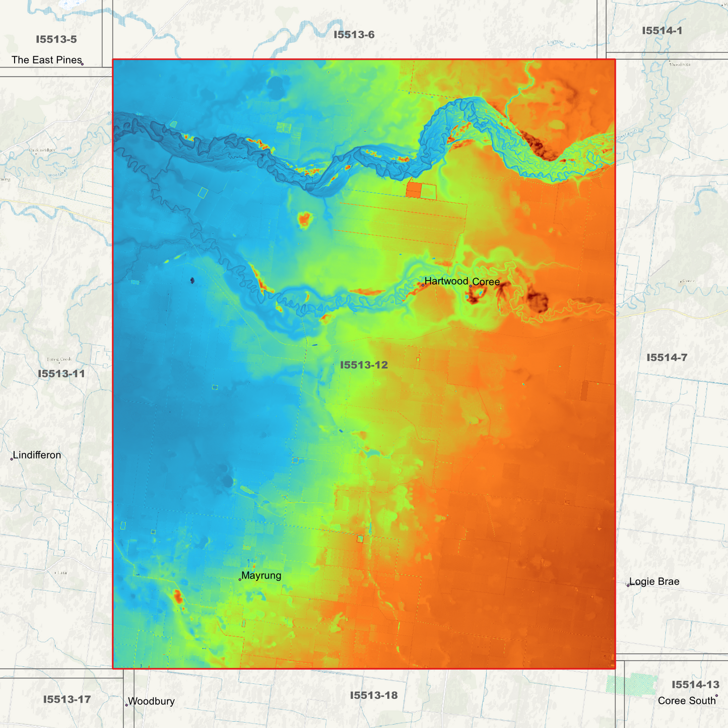 Coree 1m Digital Elevation Models (I5513-12)