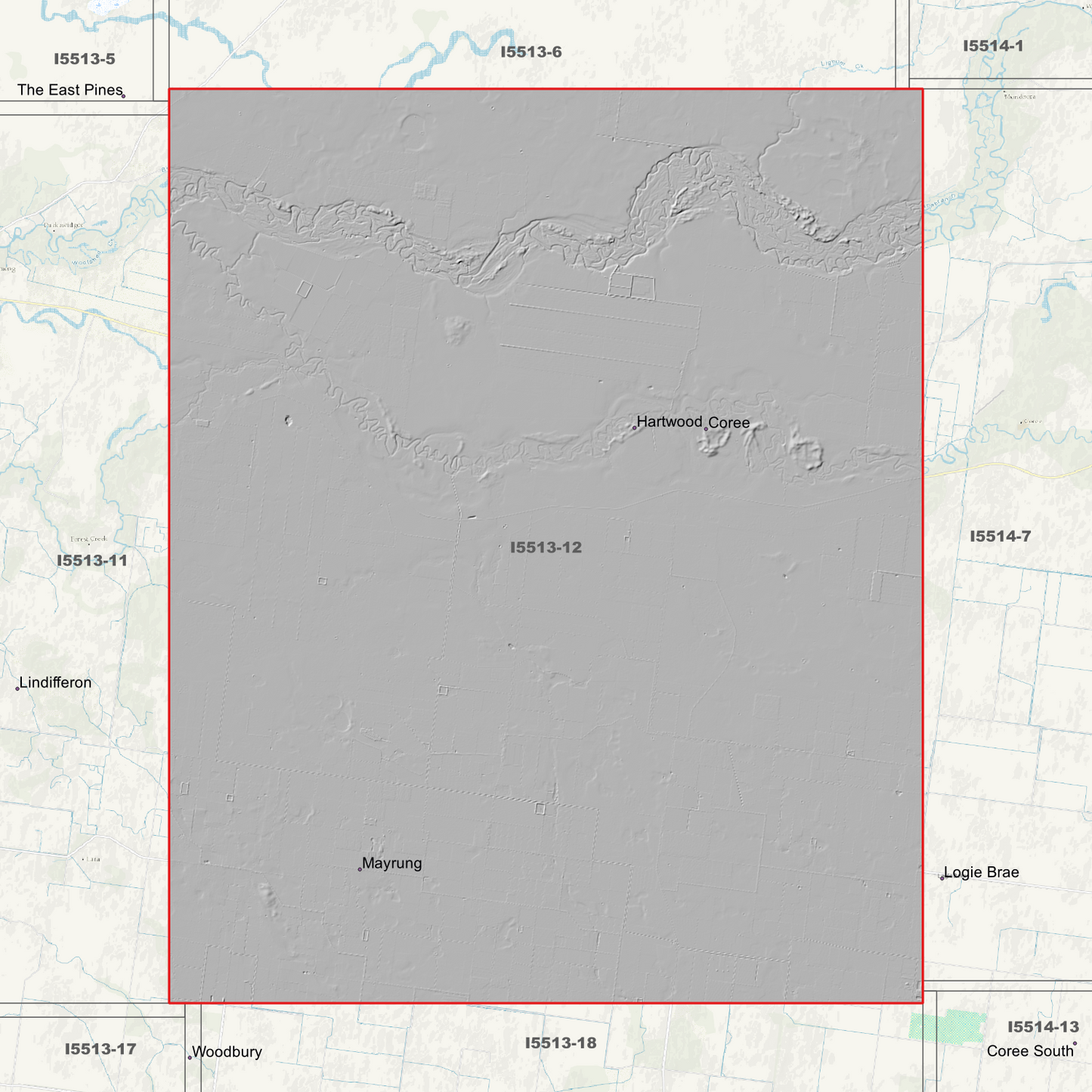 Coree 1m Digital Elevation Models (I5513-12)