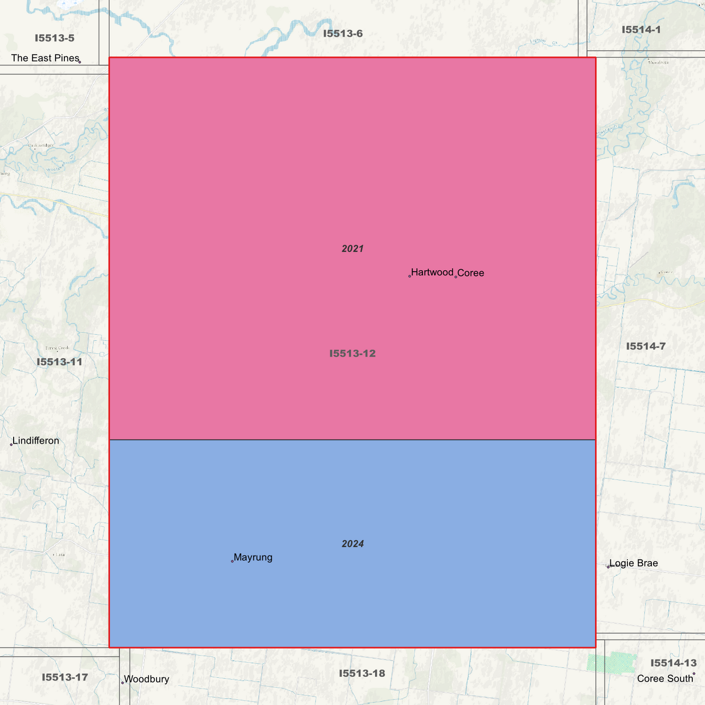 Coree 1m Digital Elevation Models (I5513-12)