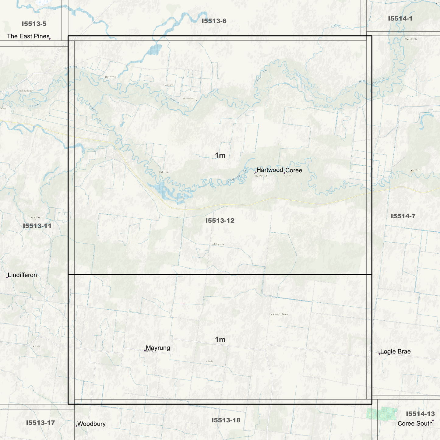 Coree 1m Digital Elevation Models (I5513-12)