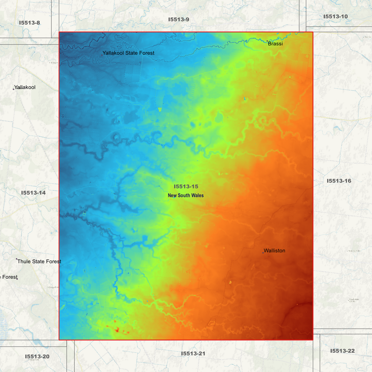 Caldwell 1m Digital Elevation Models (I5513-15)