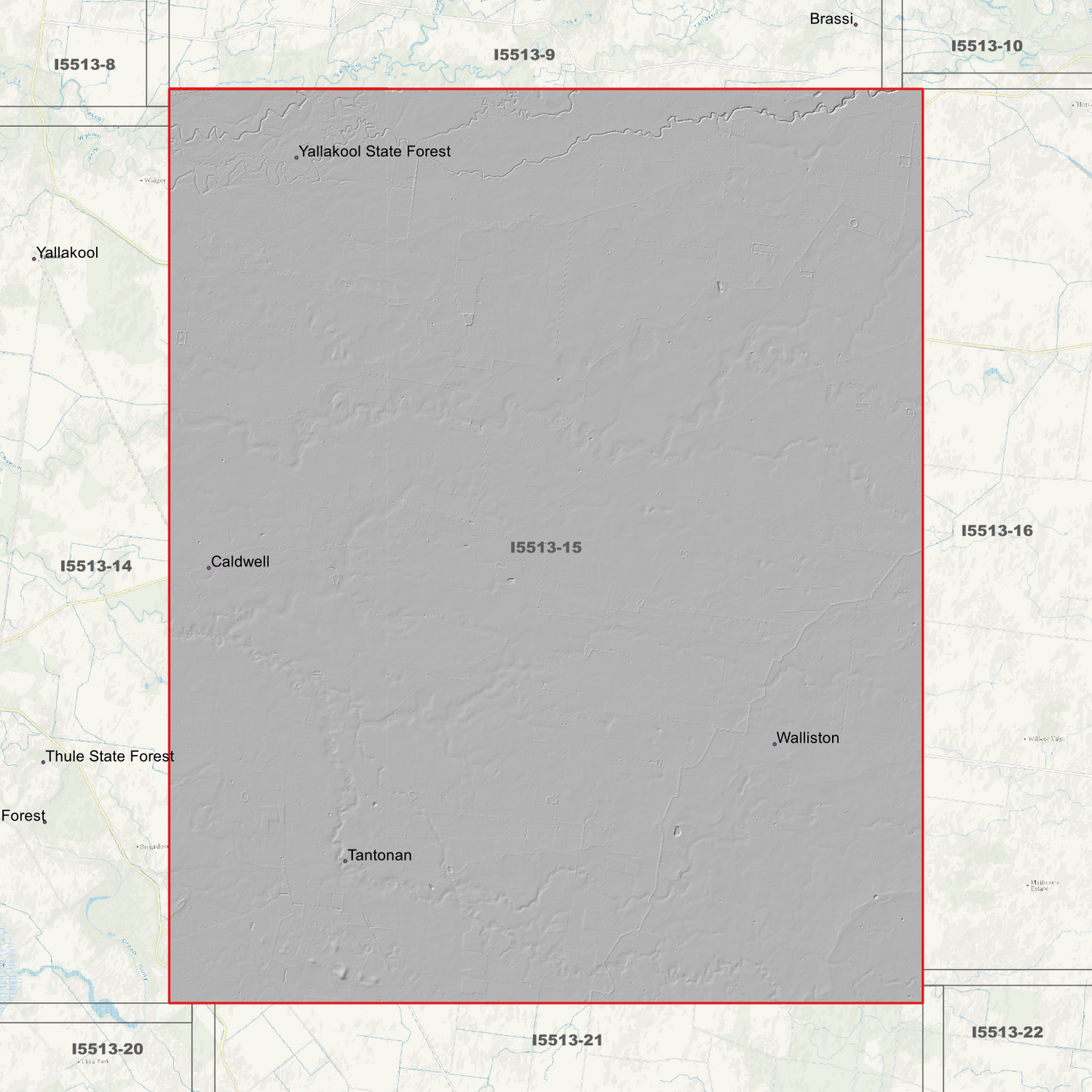 Caldwell 1m & 2m Digital Elevation Models (I5513-15)