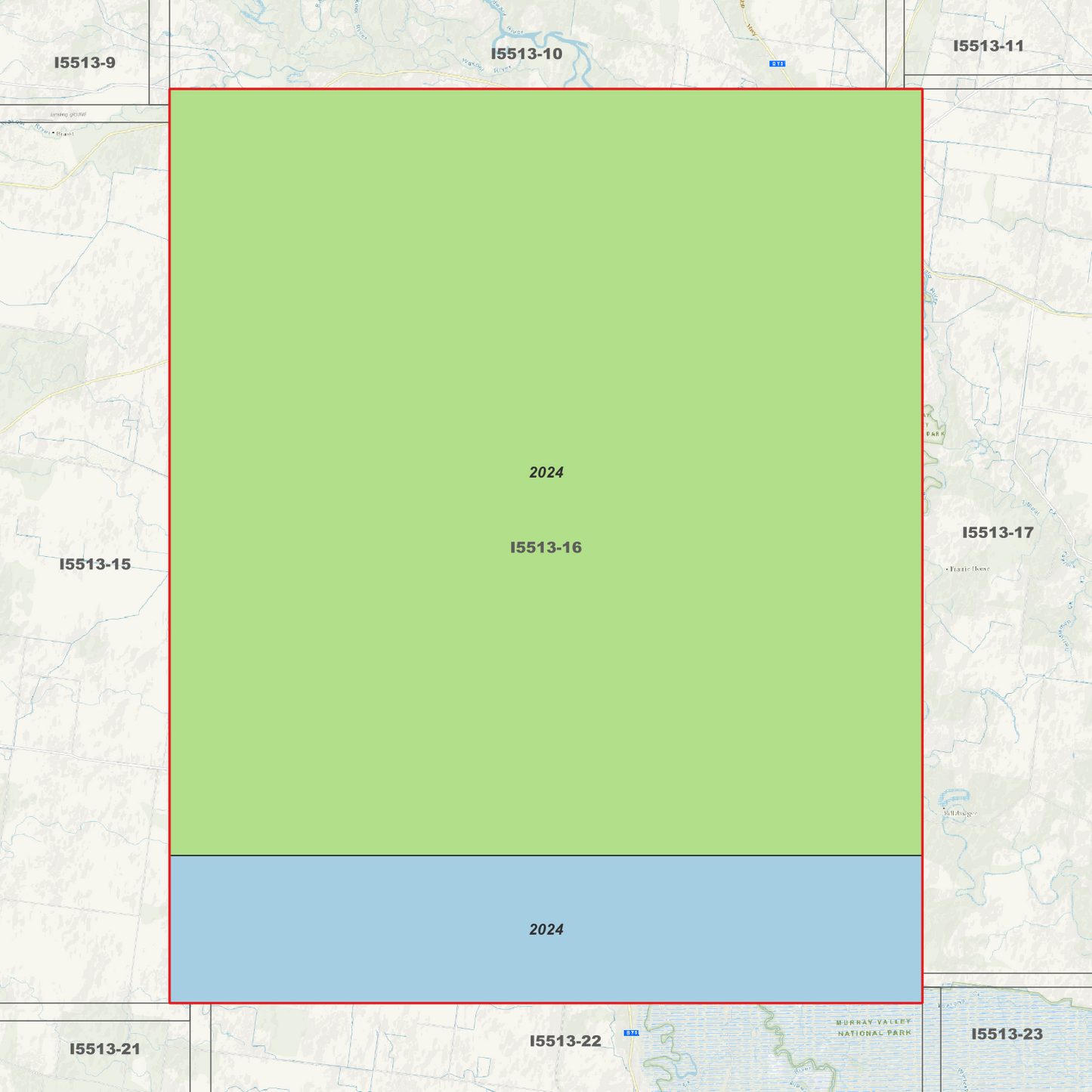 Deniliquin 1m Digital Elevation Models (I5513-16)