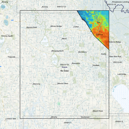 Cohuna 1m Digital Elevation Models (I5513-19)