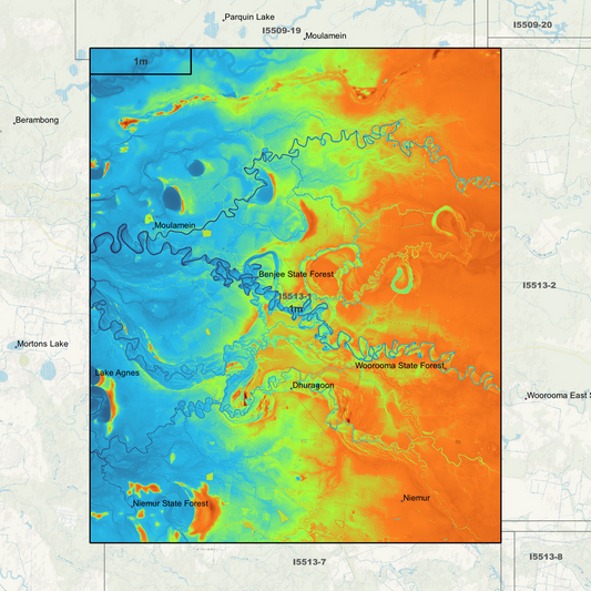 Moulamein 1m Digital Elevation Models (I5513-1)