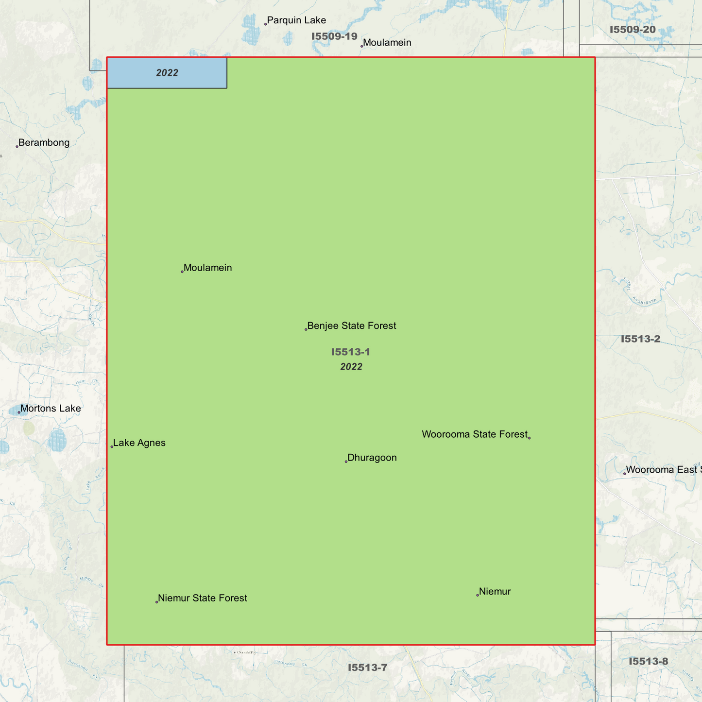 Moulamein 1m Digital Elevation Models (I5513-1)