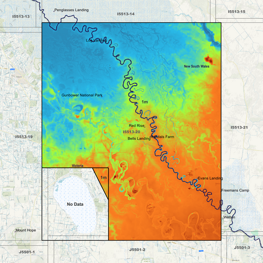 Gunbower 1m Digital Elevation Models (I5513-20)