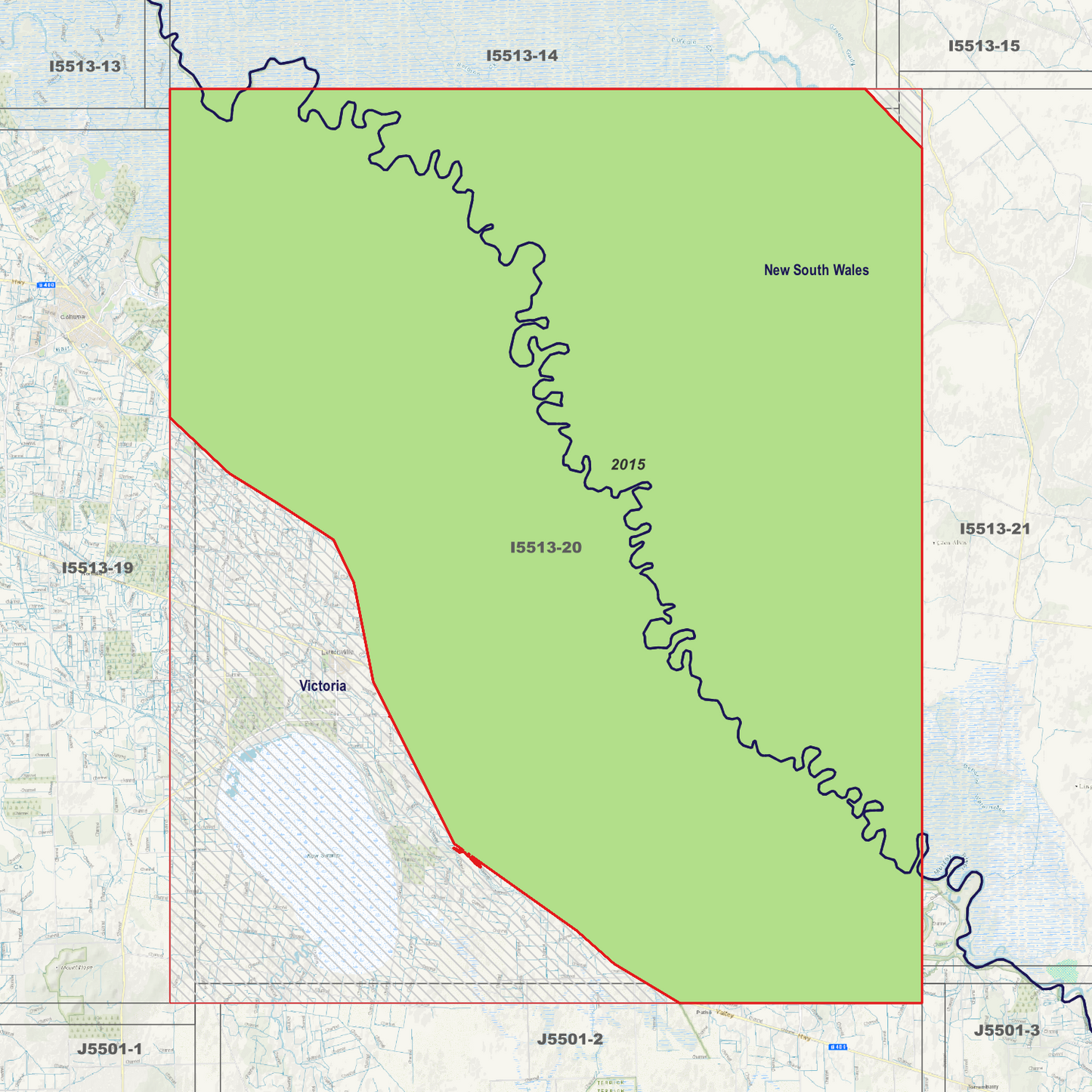 Gunbower 1m & 2m Digital Elevation Models (I5513-20)