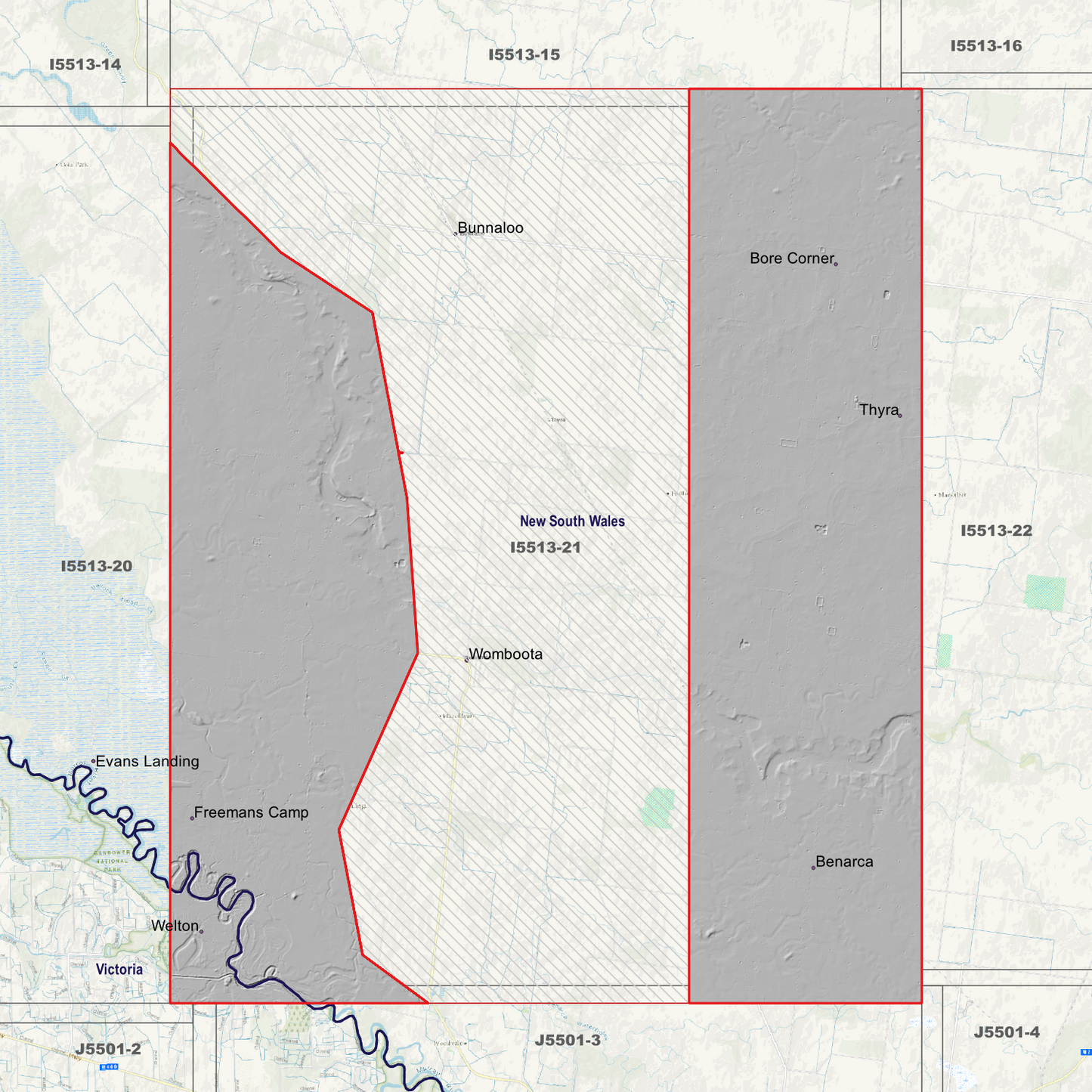 Womboota 1m & 2m Digital Elevation Models (I5513-21)