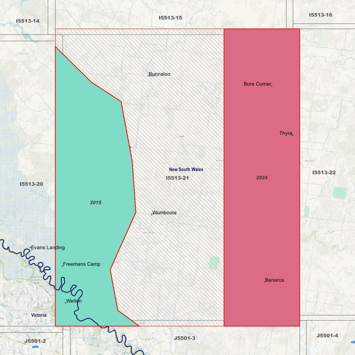 Womboota 1m & 2m Digital Elevation Models (I5513-21)