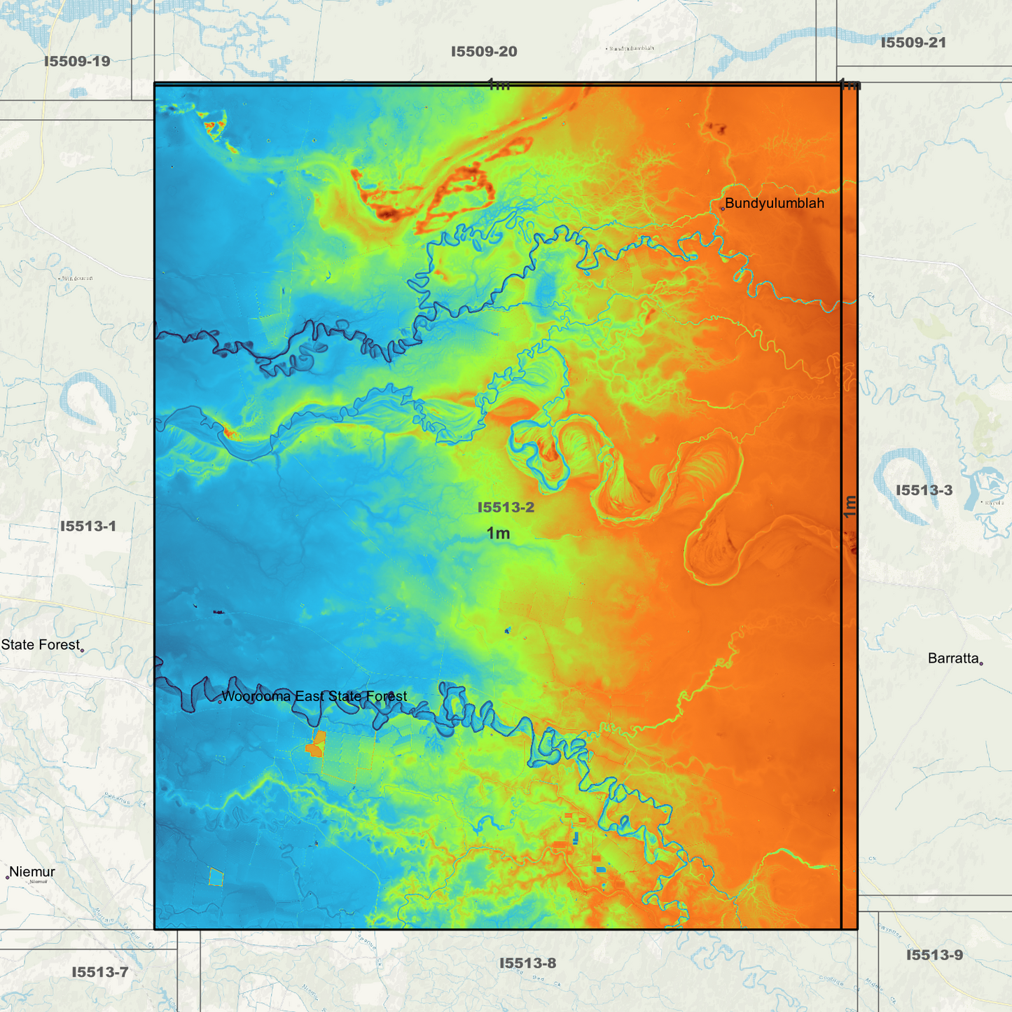 Bundy 1m Digital Elevation Models (I5513-2)